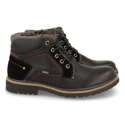 Botin Plano con Estampado y Cordones