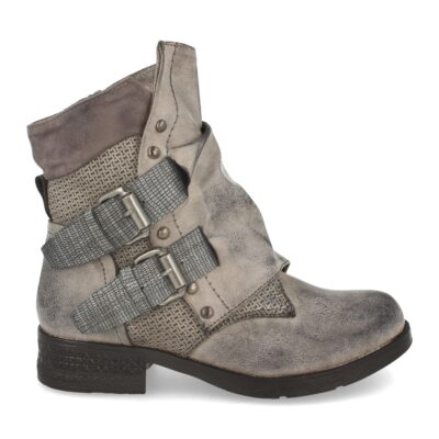 Botin de Mujer Casual con Hebillas Laterales