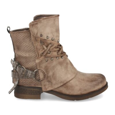 Botin Adornado con Tachuelas y Correas