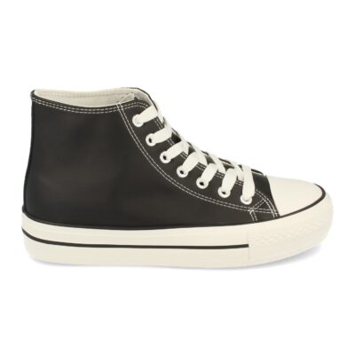 Zapatilla Abotinada de Plataforma con Cordones - Imagen 2