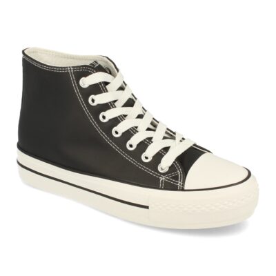 Zapatilla Abotinada de Plataforma con Cordones - Imagen 3