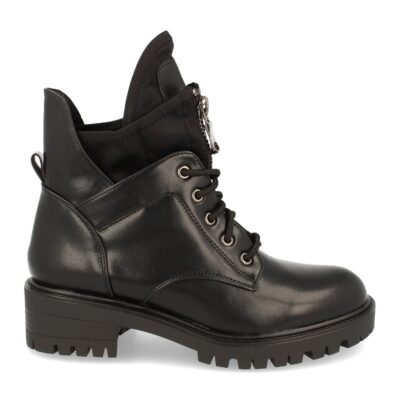 Botin Motero con Cremallera y Cordones
