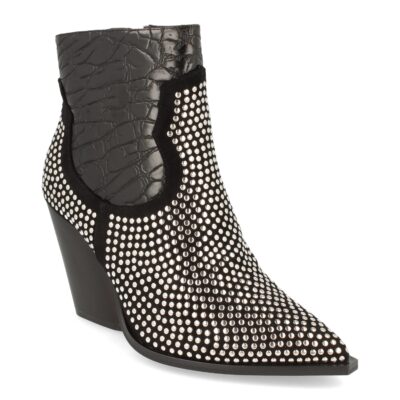 Botin de Tacon con Tachuelas y Cremallera - Imagen 2