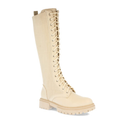 Bota Plana con Cordones y Elastico - Imagen 3