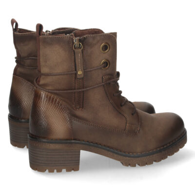 Botin de Tacon con Cordones y Cremallera - Imagen 4