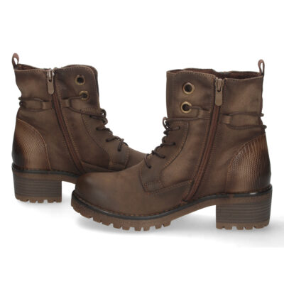 Botin de Tacon con Cordones y Cremallera - Imagen 5