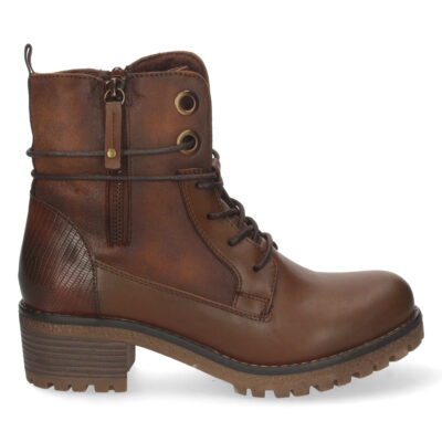 Botin de Tacon con Cordones y Cremallera - Imagen 2