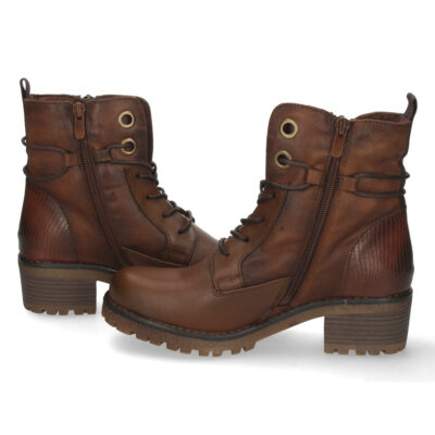 Botin de Tacon con Cordones y Cremallera - Imagen 5