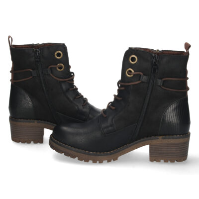 Botin de Tacon con Cordones y Cremallera - Imagen 5
