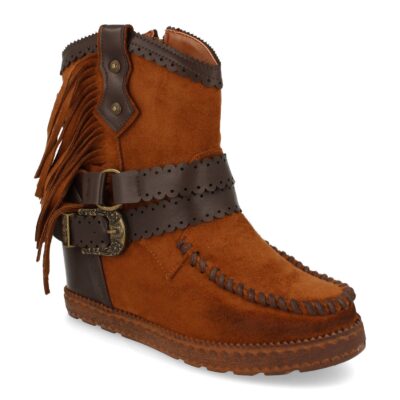 Bota de Estilo Indio con Correas y Hebilla - Imagen 2
