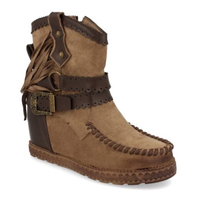 Bota de Estilo Indio con Correas y Hebilla - Imagen 2