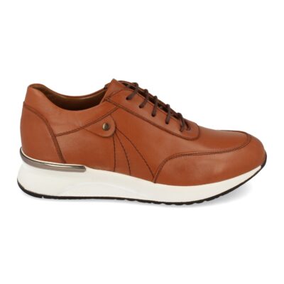 Zapatilla de Piel con Cordones - Imagen 2