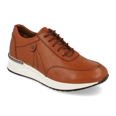Zapatilla de Piel con Cordones - Imagen 3