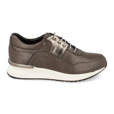 Zapatilla de Piel con Cordones - Imagen 2