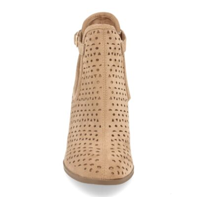 Botin de Mujer con Tacon y Calados Tobillo Abierto - Imagen 3