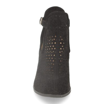 Botin de Mujer con Tacon y Calados Tobillo Abierto - Imagen 3