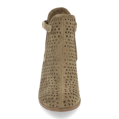 Botin de Mujer con Tacon y Calados Tobillo Abierto - Imagen 3