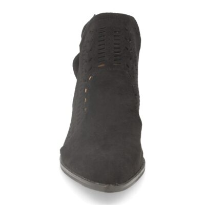 Botin de Mujer con Tacon, Calados y Hebilla - Imagen 3