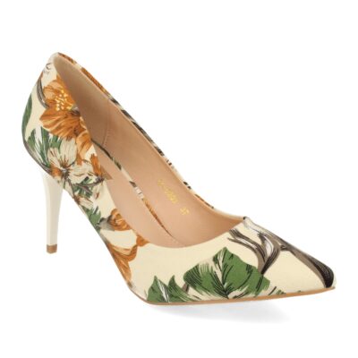 Zapato con Tacón de Aguja y Estampado de Flores - Imagen 2