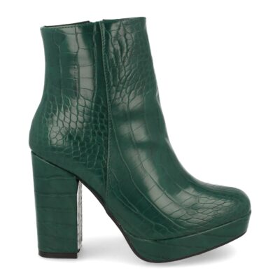 Botin de Mujer con Grabado de Cocodrilo
