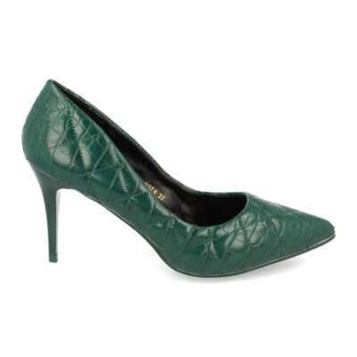 Zapato de Salon con Tacon de Aguja y Estampado
