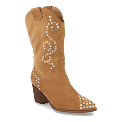 Bota de Tacón con Strass y Cremallera - Imagen 2