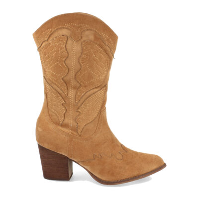 Bota Campera con Tacon y Grabado en Caña