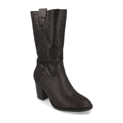 Bota de Tacón con Estampado de Serpiente - Imagen 3