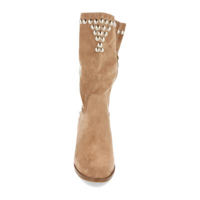 Bota de Tacón con Detalles Metalicos y Cremallera - Imagen 3