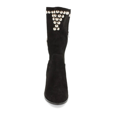 Bota de Tacón con Detalles Metalicos y Cremallera - Imagen 3