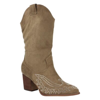 Bota con Tacon Strass y Cremallera - Imagen 3