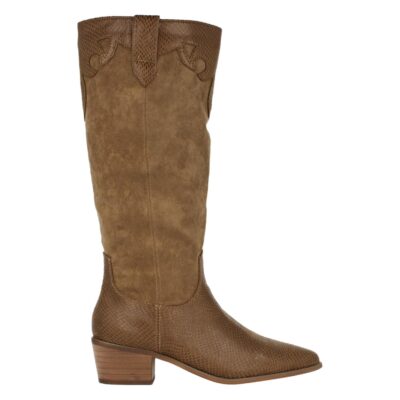 Bota de Tacon con Estampado y Cremallera - Imagen 2