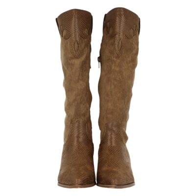 Bota de Tacon con Estampado y Cremallera - Imagen 3