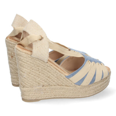 Sandalia de Cuña con Yute y Cordones - Imagen 4