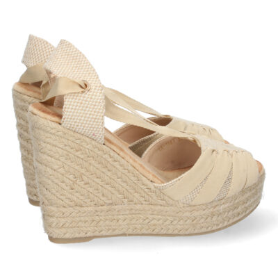 Sandalia de Cuña con Yute y Cordones - Imagen 4