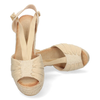 Sandalia de Cuña con Yute y Cordones - Imagen 5