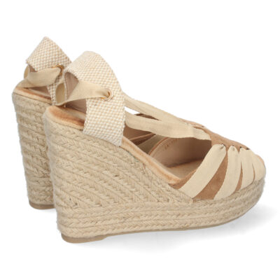 Sandalia de Cuña con Yute y Cordones - Imagen 4
