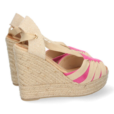 Sandalia de Cuña con Yute y Cordones - Imagen 4
