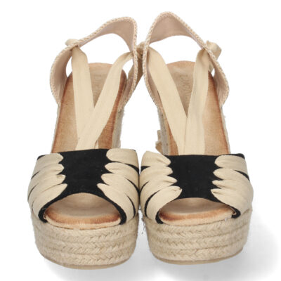 Sandalia de Cuña con Yute y Cordones - Imagen 3