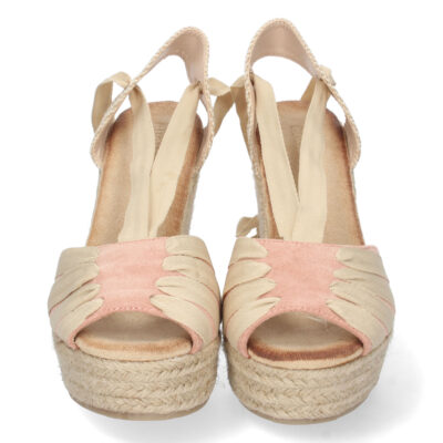 Sandalia de Cuña con Yute y Cordones - Imagen 3