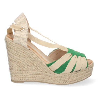 Sandalia de Cuña con Yute y Cordones - Imagen 2