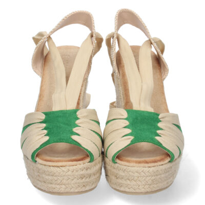 Sandalia de Cuña con Yute y Cordones - Imagen 3