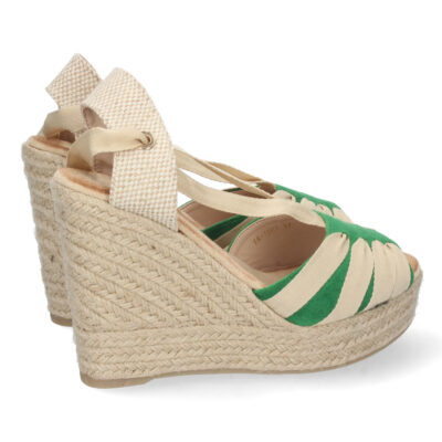 Sandalia de Cuña con Yute y Cordones - Imagen 4