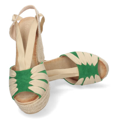 Sandalia de Cuña con Yute y Cordones - Imagen 5
