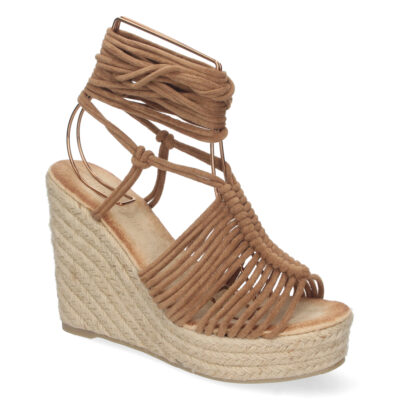 Sandalia de Cuña con Yute y Cordones - Imagen 2