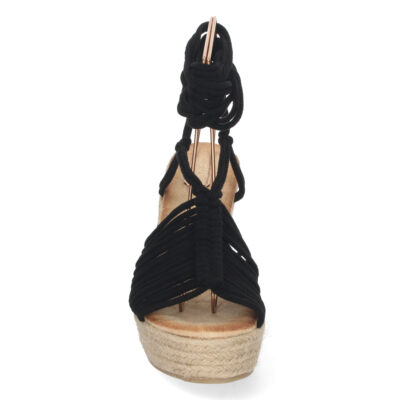 Sandalia de Cuña con Yute y Cordones - Imagen 3