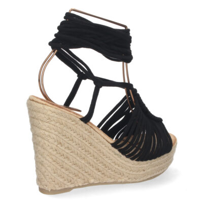Sandalia de Cuña con Yute y Cordones - Imagen 4