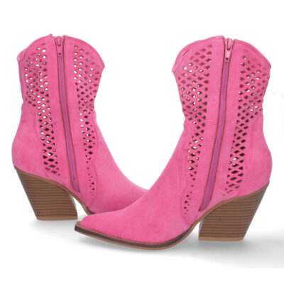 Botin de Tacon con Calado y Cremallera - Imagen 5