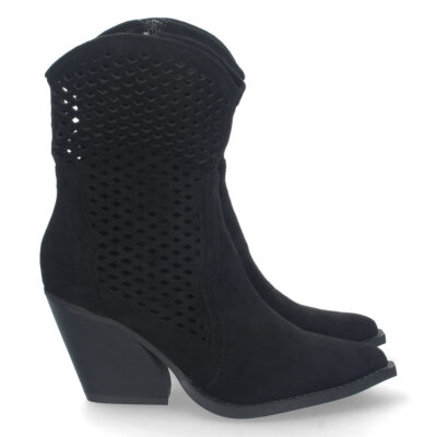 Botin de Tacon con Calado y Cremallera
