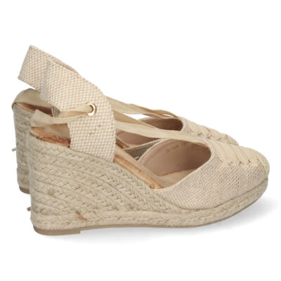 Sandalia de Cuña con Yute y Cordones - Imagen 4